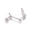 Brass Micro Pave Cubic Zirconia Pendants ZIRC-F099-20P-05-2