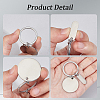 30Pcs Stainless Steel Keychain KEYC-BBC0001-01-4