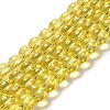Drawbench Transparent Glass Beads Strands GLAD-Q012-8mm-06-1