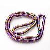 Electroplate Non-magnetic Synthetic Hematite Beads Spacers Strands G-Q486-73D-2