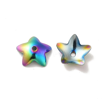 Ion Plating(IP) 304 Stainless Steel Flower Bead Cap STAS-G127-05MC-1