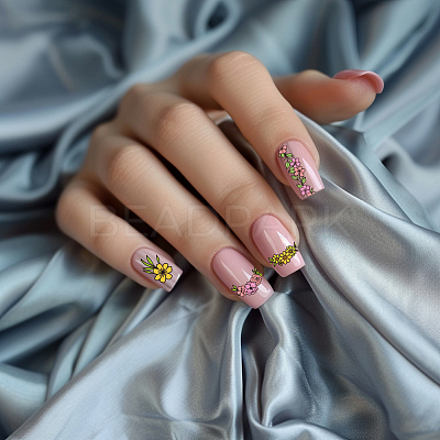 Stainless Steel DIY Nail Art Templates MRMJ-WH0092-048-1