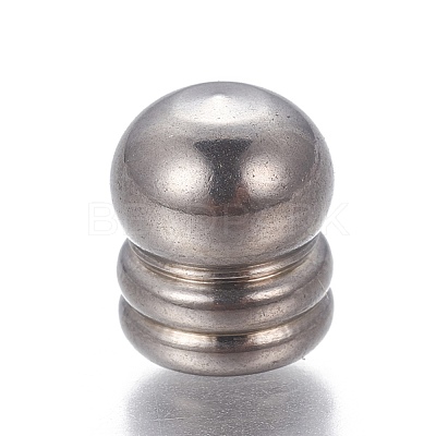 Tarnish Resistant 201 Stainless Steel Cord Ends STAS-P239-19P-1