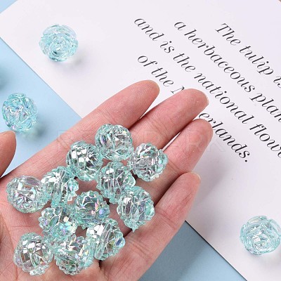 Transparent Acrylic Beads TACR-S154-31C-754-1