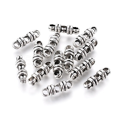 Tibetan Style Alloy Spacer Bars TIBEB-Q061-17AS-RS-1