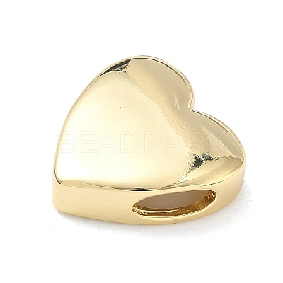 Heart Brass Slide Charms LS-KK-P349-18B-G-1