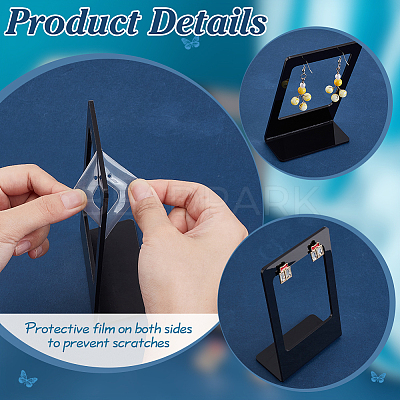 Acrylic Earring Display Stands EDIS-WH0012-46A-1