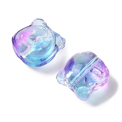 Transparent Spray Paint Glass Beads GLAA-Z011-01-1