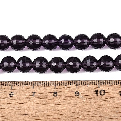 Transparent Glass Bead Strands GLAA-R095-8mm-40-1