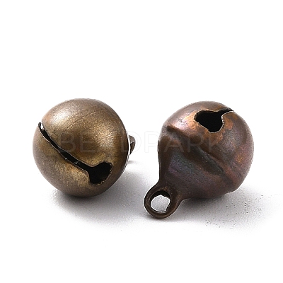 Brass Bell Pendants KK-F749-05C-10mm-1