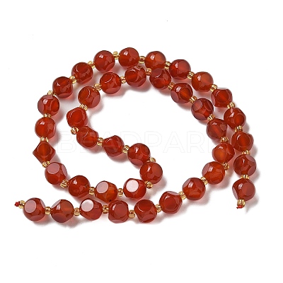 Natural Carnelian(Dyed & Heated) Beads Strands G-K387-A12-02-1