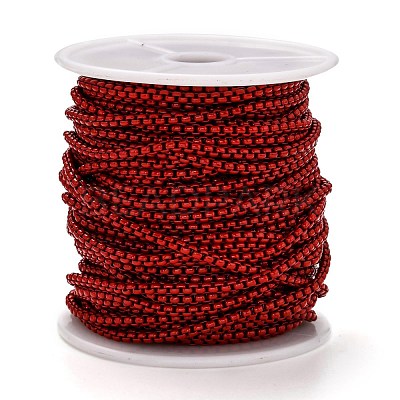 Spray Painted Stainless Steel Box Chains CHS-L027-03-1