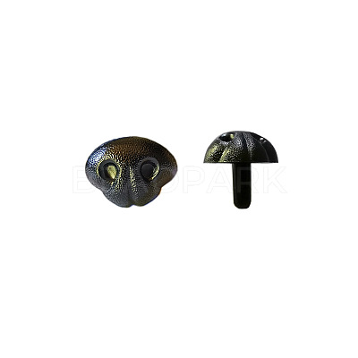 Plastic Craft Safety Screw Dog Noses DOLL-WH0001-02-01-1