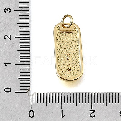 Brass Micro Pave Clear Cubic Zirconia Pendants CU-CBAEEA8-29G-1