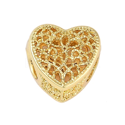 Rack Plating Brass Beads KK-R166-03G-01-1