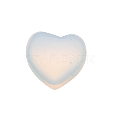 Synthetic Opalite Heart Sculpture Display Decorations PW-WG48DEF-03-1
