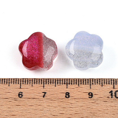 Two Tone Transparent Resin Beads RESI-N042-02A-1