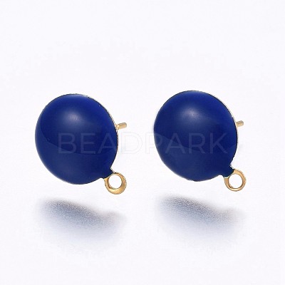 Ion Plating(IP) 304 Stainless Steel Stud Earring Findings X-STAS-P203-A03-02-1