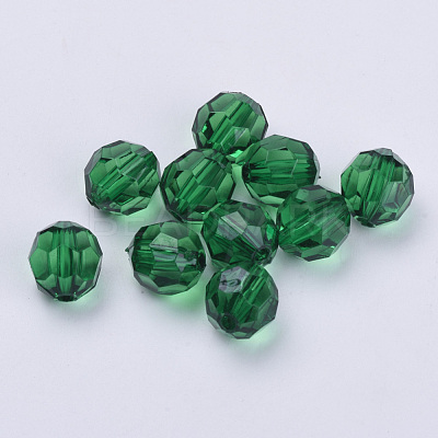Transparent Acrylic Beads X-TACR-Q257-8mm-V17-1