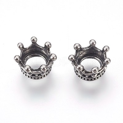 316 Surgical Stainless Steel European Beads STAS-F195-073AS-1