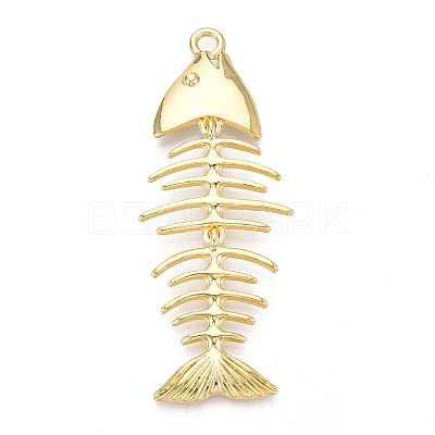 Brass Big Pendants KK-N268-02G-1