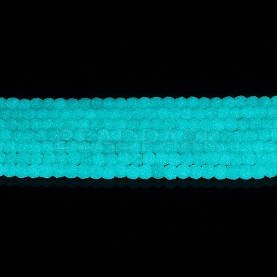 Synthetic Luminous Stone Beads Strands G-C086-01B-07-1
