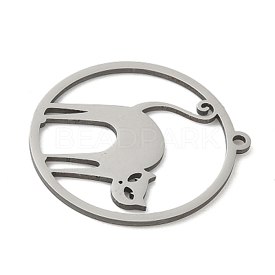 201 Stainless Steel Pendants STAS-G366-02P-08-1