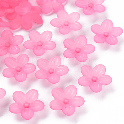 Frosted Acrylic Bead Caps MACR-S371-08A-704-1