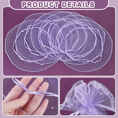 100Pcs Organza Bags ABAG-NB0002-12A-1