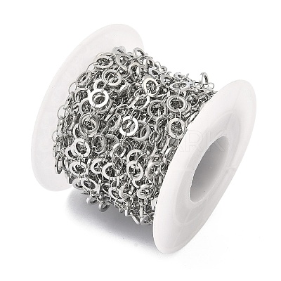 304 Stainless Steel Ring Link Chains CHS-G044-05P-07-1