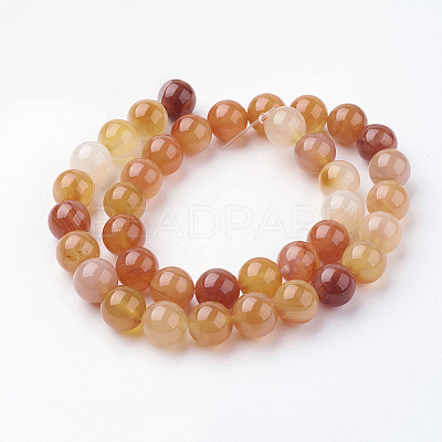 Natural Carnelian Beads Strands G-G735-64-10mm-1