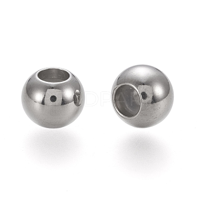 202 Stainless Steel Beads X-STAS-K204-02A-P-1