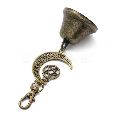 Iron Bell Pendant Decoration HJEW-JM02451-1