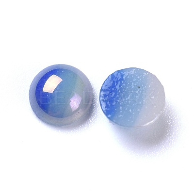 Opaque Glass Cabochons GGLA-S038-10E-6mm-1