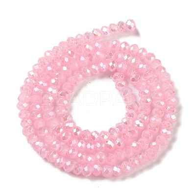 Baking Electroplate Glass Beads Strands DGLA-A039-J2MM-B15-1