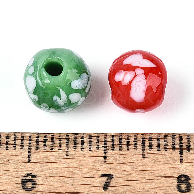 Mixed Styles Glass Enamel Beads Strands GLAA-N061-08-1