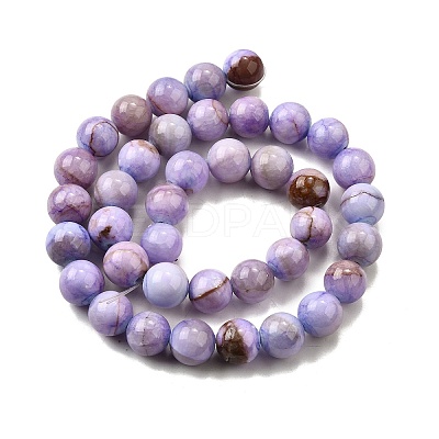 Natural Striped Stone Beads Strands G-D315-A01-02-8mm-1