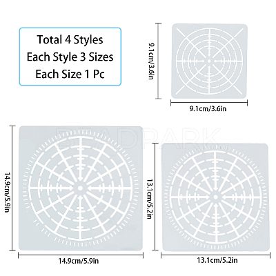 Plastic Drawing Stencil DIY-WH0190-64-1