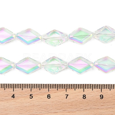 Electroplate Glass Beads Strands EGLA-B010-01A-HR01-1