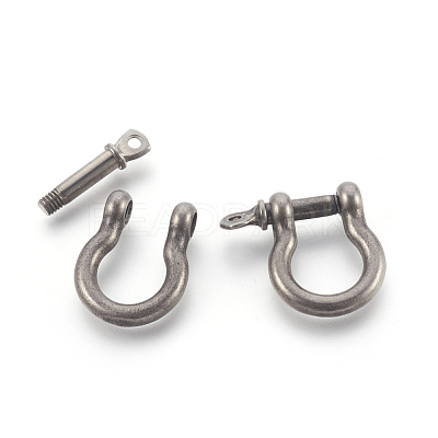 304 Stainless Steel Screw D-Ring Anchor Shackle Clasps STAS-E446-29AS-1