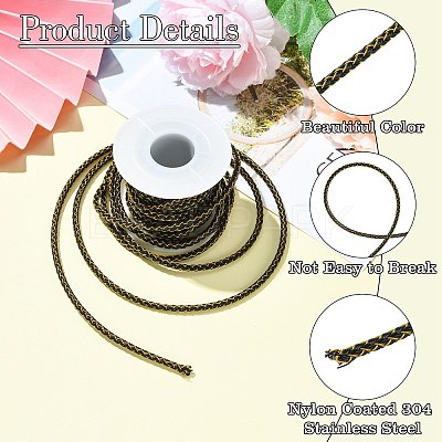 5M Nylon Coated 304 Stainless Steel Braided Wires TWIR-CJ0001-02B-1
