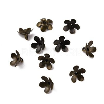Brass Bead Cap Pendant Bails KK-WH0044-54AB-1