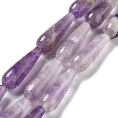 Natural Amethyst Beads Strands G-P528-H15-01-1