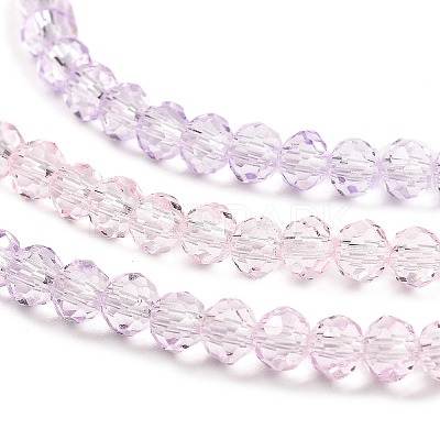 Transparent Painted Glass Beads Strands LS-DGLA-A034-T3mm-A05-1