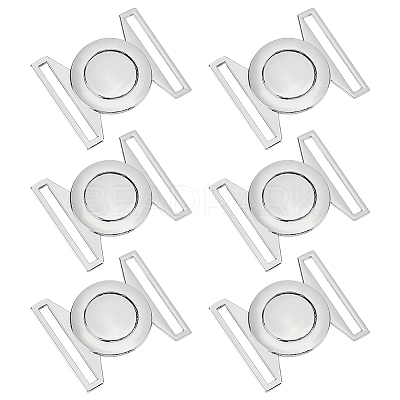 6Sets Zinc Alloy Side Release Buckles FIND-BC0013-98B-1