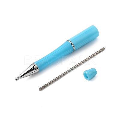 ABS Plastic Nail Art Rhinestones Pickers Beadable Pens AJEW-C040-03F-1