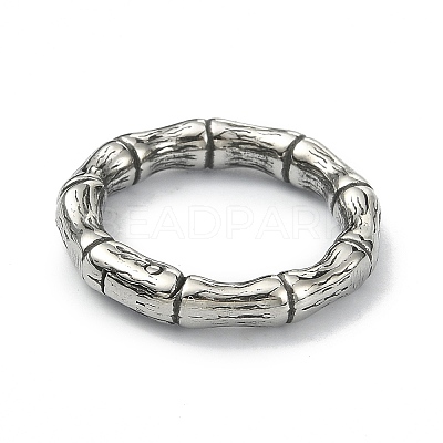 Tibetan Style 316 Surgical Stainless Steel Spring Gate Rings STAS-E191-01AS-01-1