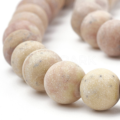 Natural Wood Lace Stone Wooden Jasper Beads Strands G-T106-263-1