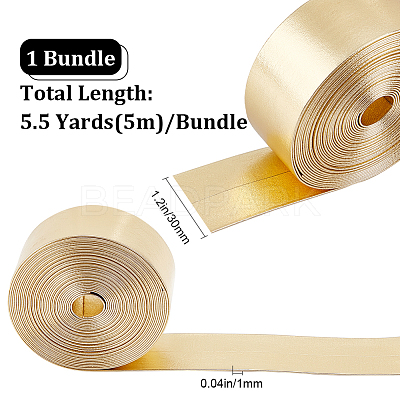 5M Flat Imitation Leather Cord LC-GF0001-02G-01-1