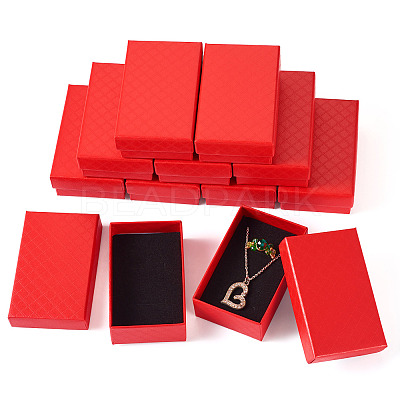 Rectangle Cardboard Paper Jewelry Box LS-CON-TAC0015-01D-1